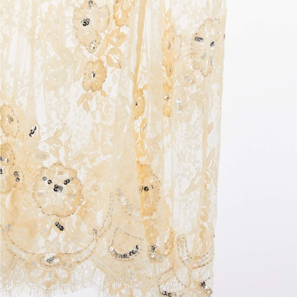 ZARA BEADED LACE DRESS - Picture 8 of 8